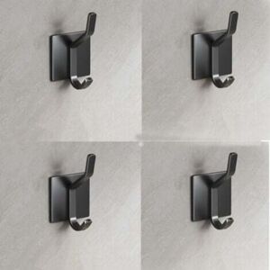 TEHTUY Adhesive Wall Hook, Bathroom Towel Holder, Kitchen Towel Hook, Adhesive Coat Hook, Wall Mount without Drilling, Waterproof TEHTUY Adhesive Wall Hook, Bathroom Towel Holder, Kitchen Towel Hook, Adhesive Coat Hook, Wall Mount without Drilling, Waterproof