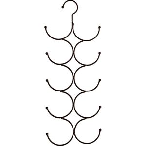 Scarf Holder, Wardrobe Organizer for Accessories, Coat Rack, Hanger, 10 Circle Foldable Ring Rope, Socks for Slots, Bronze, 20 52Cm - Alwaysh Scarf Holder, Wardrobe Organizer for Accessories, Coat Rack, Hanger, 10 Circle Foldable Ring Rope, Socks for Slots, Bronze, 20 52Cm - Alwaysh