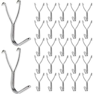Alwaysh - 50pcs 20mm Stainless Steel Hooks for Kitchen Garage Storage Accessories Workbench Tools Craft Supplies Alwaysh - 50pcs 20mm Stainless Steel Hooks for Kitchen Garage Storage Accessories Workbench Tools Craft Supplies