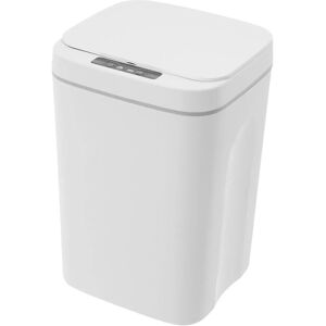 CNCEST Automatic Sensor Bin, 16L Touchless Trash Can with Lid, White Intelligent Induction Bin for Kitchen and Office, Hands-Free Office Waste Can, 23 x 22 CNCEST Automatic Sensor Bin, 16L Touchless Trash Can with Lid, White Intelligent Induction Bin for Kitchen and Office, Hands-Free Office Waste Can, 23 x 22