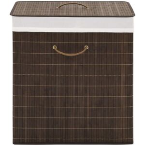 Bamboo Laundry Bin Rectangular Dark Brown Vidaxl Bamboo Laundry Bin Rectangular Dark Brown Vidaxl