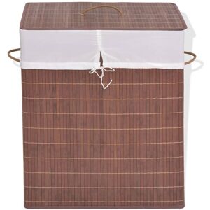 Bamboo Laundry Bin Rectangular Brown Vidaxl Bamboo Laundry Bin Rectangular Brown Vidaxl