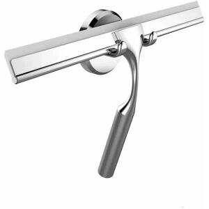 Hoopzi - Bathroom Shower Squeegee with Suction Cup Hook for Glass, Mirror, Rustproof Stainless Steel Door Cleaner Hoopzi - Bathroom Shower Squeegee with Suction Cup Hook for Glass, Mirror, Rustproof Stainless Steel Door Cleaner