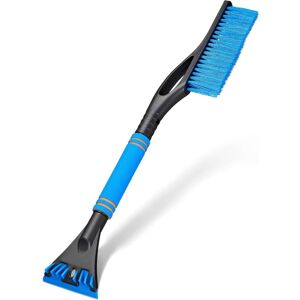 TEHTUY Car ice scraper with brush, paint-friendly, 2-in-1, ice scraper, ice breaker, windshield scraper, iron remover, frost scraper, snow squeegee, car TEHTUY Car ice scraper with brush, paint-friendly, 2-in-1, ice scraper, ice breaker, windshield scraper, iron remover, frost scraper, snow squeegee, car