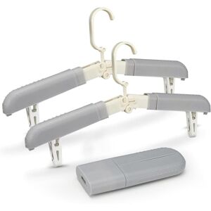 CCYKXA Pack Foldable Hangers with Clips, Non-Slip Travel Hangers for Clothes, Skirts, Folding Hangers for Travel, Portable Hangers, Gray CCYKXA Pack Foldable Hangers with Clips, Non-Slip Travel Hangers for Clothes, Skirts, Folding Hangers for Travel, Portable Hangers, Gray