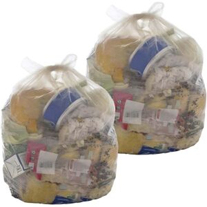 STORM TRADING GROUP 400 x Clear Transparent Plastic Bin Bags 90L Refuse Sacks (18x29x39 Inch) STORM TRADING GROUP 400 x Clear Transparent Plastic Bin Bags 90L Refuse Sacks (18x29x39 Inch)