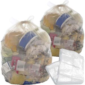 STORM TRADING GROUP 1000 x Clear Transparent Plastic Bin Bags 90L Refuse Sacks (18x29x39 Inch) STORM TRADING GROUP 1000 x Clear Transparent Plastic Bin Bags 90L Refuse Sacks (18x29x39 Inch)
