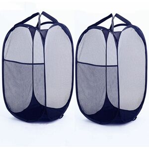 ALWAYSH Collapsible Laundry Hamper, Collapsible Pop Up Mesh Laundry Bins Laundry Bag with 2 Reinforced Handles, Organizer for Clothes and Toys 36x36x60cm, ALWAYSH Collapsible Laundry Hamper, Collapsible Pop Up Mesh Laundry Bins Laundry Bag with 2 Reinforced Handles, Organizer for Clothes and Toys 36x36x60cm,