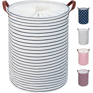 CSPARKV 18-Inches Large Organize Baskets for Clothes Storage, Drawstring Laundry Baskets, Foldable Laundry Bag, Folding Large Capacity Laundry Hamper (Blue CSPARKV 18-Inches Large Organize Baskets for Clothes Storage, Drawstring Laundry Baskets, Foldable Laundry Bag, Folding Large Capacity Laundry Hamper (Blue