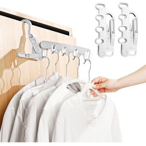 CSPARKV 2pcs Folding Drying Rack with 5 Holes, Indoor Clothes Dryer, Space Saving and Closet Organizer, Portable Travel Hangers for Hotel, Student Apartments CSPARKV 2pcs Folding Drying Rack with 5 Holes, Indoor Clothes Dryer, Space Saving and Closet Organizer, Portable Travel Hangers for Hotel, Student Apartments