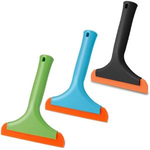 Csparkv - 3 Pieces Silicone Window Squeegee, Silicone Window Squeegee, Small Size for Car Window Squeegee for Car Windows, Kitchen Counter, Glass, Csparkv - 3 Pieces Silicone Window Squeegee, Silicone Window Squeegee, Small Size for Car Window Squeegee for Car Windows, Kitchen Counter, Glass,