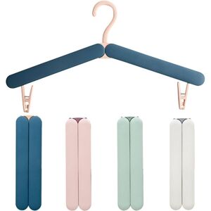 CSPARKV 4 Pieces Foldable Hangers, Portable Plastic Hangers, Travel Foldable Hanger with Clip, Folding Hanger for Home, Hotel, Travel, Camping (White, Pink, CSPARKV 4 Pieces Foldable Hangers, Portable Plastic Hangers, Travel Foldable Hanger with Clip, Folding Hanger for Home, Hotel, Travel, Camping (White, Pink,