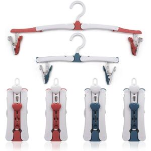 Csparkv - 6 Pieces Foldable Hangers, Travel Foldable Hangers with Clip, Portable Foldable Travel Hangers, Plastic Folding Hanger, 360 Degree Csparkv - 6 Pieces Foldable Hangers, Travel Foldable Hangers with Clip, Portable Foldable Travel Hangers, Plastic Folding Hanger, 360 Degree