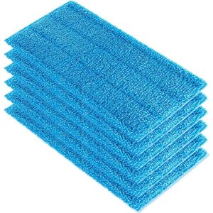 Csparkv - 6 Replacement Reusable Mop Pads for Swiffer WetJet Spray Washable Microfiber Mops (Blue) Csparkv - 6 Replacement Reusable Mop Pads for Swiffer WetJet Spray Washable Microfiber Mops (Blue)