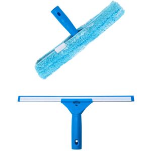 Csparkv - Professional Window Squeegee with Microfiber Brush, Width 35 cm Csparkv - Professional Window Squeegee with Microfiber Brush, Width 35 cm