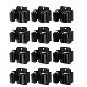 Csparkv - Set of 12 Steel Broom Holder Wall Mount for Cleaning and Gardening Tools Storage Rack Csparkv - Set of 12 Steel Broom Holder Wall Mount for Cleaning and Gardening Tools Storage Rack