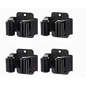 Csparkv - Set of 4 Steel Broom Holder Wall Mount for Cleaning and Gardening Tools Storage Rack Csparkv - Set of 4 Steel Broom Holder Wall Mount for Cleaning and Gardening Tools Storage Rack