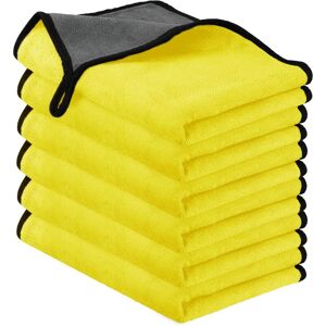 CSPARKV Yellow) 6 Pack Microfiber Car Cleaning Cloths - 30 x 40 cm, Soft Absorbent Microfiber Polishing Cloth for Paint, Lint Free for Car Motorcycle CSPARKV Yellow) 6 Pack Microfiber Car Cleaning Cloths - 30 x 40 cm, Soft Absorbent Microfiber Polishing Cloth for Paint, Lint Free for Car Motorcycle