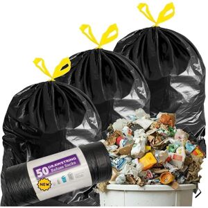 STORM TRADING GROUP 50 x Drawstring Refuse Bags 120L Bin Liners Easy Tie Top Handle For Dustbins STORM TRADING GROUP 50 x Drawstring Refuse Bags 120L Bin Liners Easy Tie Top Handle For Dustbins