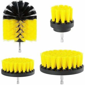 Hoopzi - Drill Brush Attachment Drill Brushes Attachment Scrubber Cleaning Kit for Cleaning Car Shower Tile Wheels Carpet Mortar Cushions 4PCS Yellow Hoopzi - Drill Brush Attachment Drill Brushes Attachment Scrubber Cleaning Kit for Cleaning Car Shower Tile Wheels Carpet Mortar Cushions 4PCS Yellow