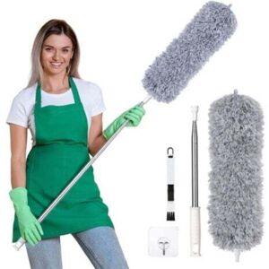 TEHTUY Duster, Telescopic Duster, Microfiber Duster with Stainless Steel Handle, Washable Duster Perfect for Removing Dust at Home or in Your Car, 280cm TEHTUY Duster, Telescopic Duster, Microfiber Duster with Stainless Steel Handle, Washable Duster Perfect for Removing Dust at Home or in Your Car, 280cm