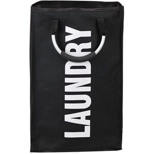 Linghhang - Foldable and Removable Laundry Bag - Black, 33 x 23 x 53 cm, with Handle, 600D Waterproof Laundry Basket, 20-35 Liters, Clothes Storage Linghhang - Foldable and Removable Laundry Bag - Black, 33 x 23 x 53 cm, with Handle, 600D Waterproof Laundry Basket, 20-35 Liters, Clothes Storage