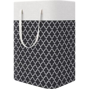 LINGHHANG Foldable and waterproof laundry basket with long handle, durable laundry hamper, storage basket for toys in bedroom, bathroom, dorm room, 75 L, grey LINGHHANG Foldable and waterproof laundry basket with long handle, durable laundry hamper, storage basket for toys in bedroom, bathroom, dorm room, 75 L, grey