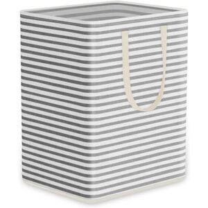 Longziming - Foldable laundry basket 75L, Made of waterproof canvas, Fabric interior With widened handles For storing clothes and toys, 60 x 28.5 x Longziming - Foldable laundry basket 75L, Made of waterproof canvas, Fabric interior With widened handles For storing clothes and toys, 60 x 28.5 x