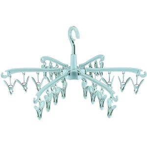 CYSLMUK Green 24 Clips Foldable Hanging Clothes Dryer, Indoor Outdoor Laundry Drying Rack, Rotatable Sock Dryer, for Cloth Diapers, Bras, Towel, Underwear, CYSLMUK Green 24 Clips Foldable Hanging Clothes Dryer, Indoor Outdoor Laundry Drying Rack, Rotatable Sock Dryer, for Cloth Diapers, Bras, Towel, Underwear,