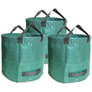 WOIYIC Heavy Duty PP Garden Waste Bags Garden Bin Bags - Pack of 3 x 500L - Green - 3 Units WOIYIC Heavy Duty PP Garden Waste Bags Garden Bin Bags - Pack of 3 x 500L - Green - 3 Units