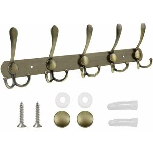 Hoopzi - Hook Rack Wall Mounted with 5 Coat Hooks Stainless Steel Coat Rack Hooks Antique Clothes Hook Rack Heavy Duty Clothes Rack Hanger Hooks for Hoopzi - Hook Rack Wall Mounted with 5 Coat Hooks Stainless Steel Coat Rack Hooks Antique Clothes Hook Rack Heavy Duty Clothes Rack Hanger Hooks for