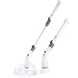 YMYNY In 1 Electric Cordless Handheld Cleaning Brush with Adjustable Extension Handle, 6 Brush Heads, 1200mAh Battery for Kitchen, Bathroom, Wall, Window, YMYNY In 1 Electric Cordless Handheld Cleaning Brush with Adjustable Extension Handle, 6 Brush Heads, 1200mAh Battery for Kitchen, Bathroom, Wall, Window,