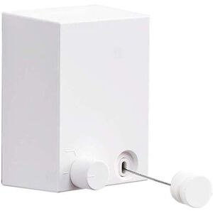 Tinor - Indoor Outdoor Retractable Clothesline Wall Mounted Laundry Drying Rack with 4.2M/13.8ft Adjustable Steel Rope Cord (White) Tinor - Indoor Outdoor Retractable Clothesline Wall Mounted Laundry Drying Rack with 4.2M/13.8ft Adjustable Steel Rope Cord (White)