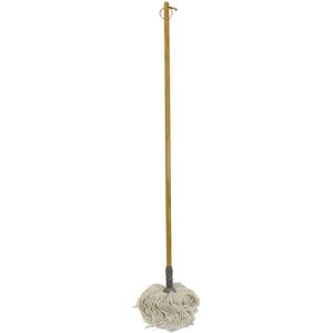 JVL - Retro Natural Bamboo Pure Cotton String Floor Mop JVL - Retro Natural Bamboo Pure Cotton String Floor Mop