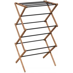 KADAX "Ferrara" clothes drying rack, made of stainless steel and wood KADAX "Ferrara" clothes drying rack, made of stainless steel and wood