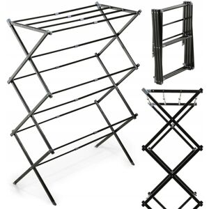 KADAX Folding Clothes Airer, Extendable Freestanding Clothes Dryer, Accordion Clothes Airer, Foldable KADAX Folding Clothes Airer, Extendable Freestanding Clothes Dryer, Accordion Clothes Airer, Foldable