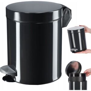 KADAX pedal bin, waste bin with steel cosmetic bin, 5L, black KADAX pedal bin, waste bin with steel cosmetic bin, 5L, black