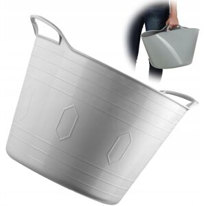 KADAX plastic laundry basket, universal, 26 l, square, grey KADAX plastic laundry basket, universal, 26 l, square, grey