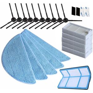 TORMATOR Kit compatible with ZACO A8 accessories for vacuum cleaners and floor cleaners, including side brushes, main brushes, wiping cloths and filters TORMATOR Kit compatible with ZACO A8 accessories for vacuum cleaners and floor cleaners, including side brushes, main brushes, wiping cloths and filters