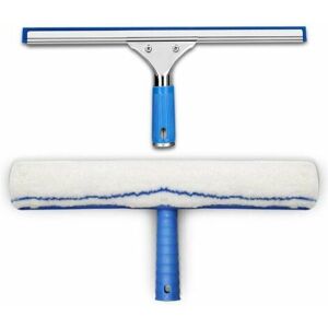 TRIMEC Kit de nettoyage de fenêtre, raclette à vitre et microfibre chiffon, raclette douche avec lèvre en caoutchouc, outil de nettoyage de vitres,raclette TRIMEC Kit de nettoyage de fenêtre, raclette à vitre et microfibre chiffon, raclette douche avec lèvre en caoutchouc, outil de nettoyage de vitres,raclette