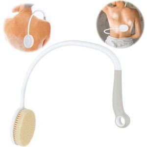 SNQ Long-Handled Back Brush – Ergonomic Shower Brush with Soft Bristles SNQ Long-Handled Back Brush – Ergonomic Shower Brush with Soft Bristles
