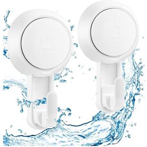 Linghhang - Lot 2 Powerful Wall Suction Cup Hook 5KG, Plastic Vacuum Hook Towel Holder Bathrobe Crown Coat Tea Towel Suction Cup, Bathroom Kitchen Linghhang - Lot 2 Powerful Wall Suction Cup Hook 5KG, Plastic Vacuum Hook Towel Holder Bathrobe Crown Coat Tea Towel Suction Cup, Bathroom Kitchen