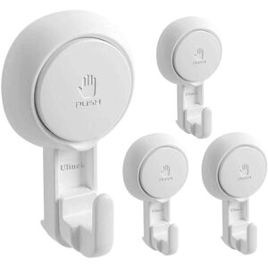 Tinor - Lot 4 Plastic Suction Cup Hooks Wall Mounted Suction Hooks New Strong Suction Cup/Towel Rack Bathrobe Crown Coat Suction Cup Tea Towel, Tinor - Lot 4 Plastic Suction Cup Hooks Wall Mounted Suction Hooks New Strong Suction Cup/Towel Rack Bathrobe Crown Coat Suction Cup Tea Towel,