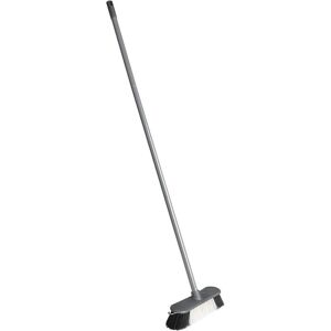 STORM TRADING GROUP 2 x Metallic Grey 3pcs Indoor Sweeping Broom With Metal Handle STORM TRADING GROUP 2 x Metallic Grey 3pcs Indoor Sweeping Broom With Metal Handle