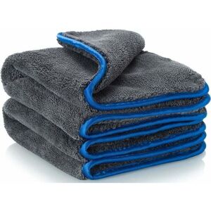 TEHTUY Microfiber Car Cloth, 500GSM Polishing Cloth, Microfiber Car Drying Cloth - Super Absorbent, Leaves No Water Stains, 40x40cm Blue, 2 pcs TEHTUY Microfiber Car Cloth, 500GSM Polishing Cloth, Microfiber Car Drying Cloth - Super Absorbent, Leaves No Water Stains, 40x40cm Blue, 2 pcs