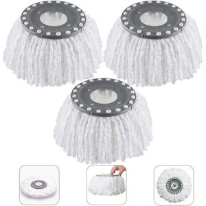 SNQ Microfiber Mop Heads, Round Replacement Mop Heads, 360° Rotating Mop Heads for 360° Rotating Mop Heads (Diameter 16cm) SNQ Microfiber Mop Heads, Round Replacement Mop Heads, 360° Rotating Mop Heads for 360° Rotating Mop Heads (Diameter 16cm)
