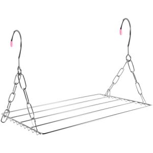 Tlily - Multifunctional Clothes Drying Rack, Stainless Steel Laundry Garment Hanger for Hanging Clothes, Towels, Socks Tlily - Multifunctional Clothes Drying Rack, Stainless Steel Laundry Garment Hanger for Hanging Clothes, Towels, Socks