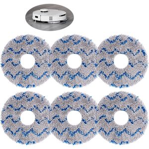 TORMATOR Outer diameter 13.5 cm, inner diameter 3.5 cm, pack of 6 blue replacement cleaning cloths for Ecovacs T20, T20pro, T20max, T20 MAX PLUS, T20 PRO PLUS TORMATOR Outer diameter 13.5 cm, inner diameter 3.5 cm, pack of 6 blue replacement cleaning cloths for Ecovacs T20, T20pro, T20max, T20 MAX PLUS, T20 PRO PLUS