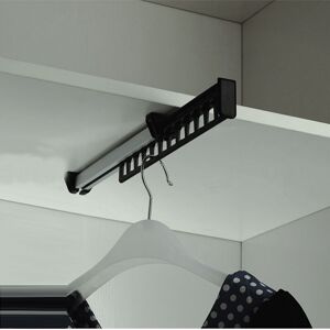 CYSLMUK Pack of 1 Clothes Rack Wardrobe Pull-out Sliding for Hanger Coat Rack Support for 12 Hangers Length 315 mm CYSLMUK Pack of 1 Clothes Rack Wardrobe Pull-out Sliding for Hanger Coat Rack Support for 12 Hangers Length 315 mm