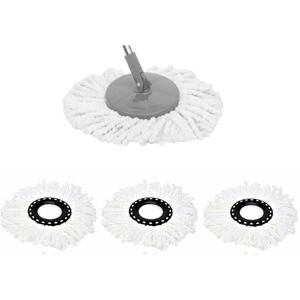 TEHTUY Pack of 3 premium replacement mop heads for 360° rotating magic mop microfiber refills TEHTUY Pack of 3 premium replacement mop heads for 360° rotating magic mop microfiber refills